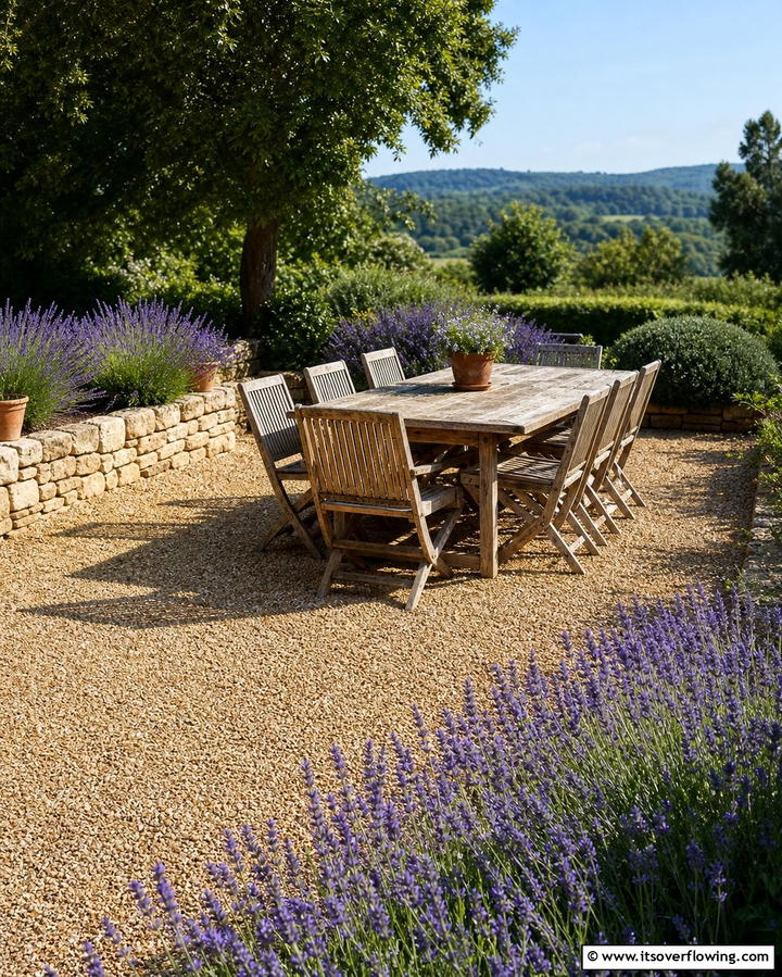 Gravel Patios for a Low Cost Solution - 25 Patio Flooring Ideas to Transform Your Outdoor Space