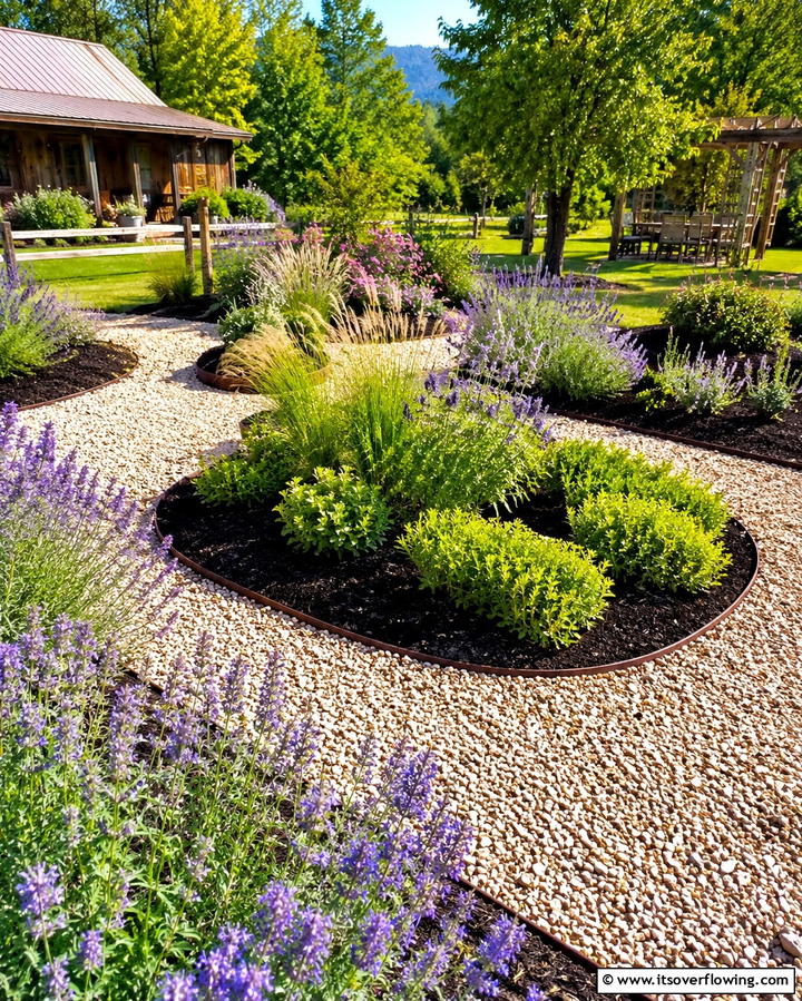 Gravel and Mulch Combinations - 30 Rustic Landscaping Ideas for Natural Yard Beauty