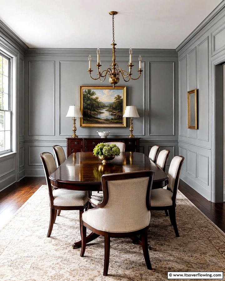 Gray Paneling - 30 Gray Dining Room Design Ideas for Modern Entertaining