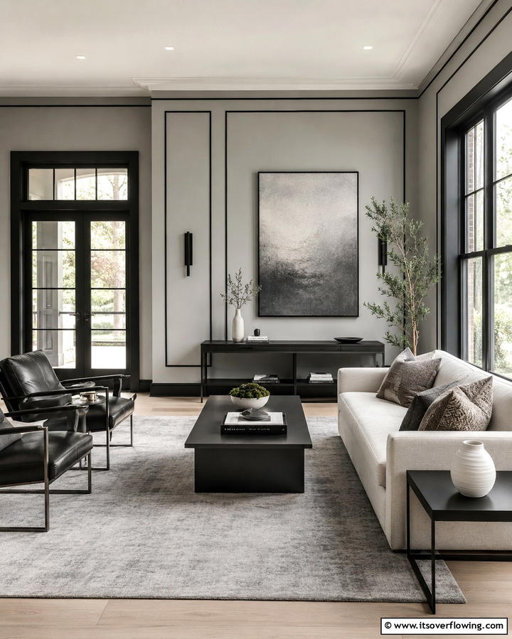 Gray Walls with Black Accents - 25 Gray and Black Kitchen Ideas for a Modern Look