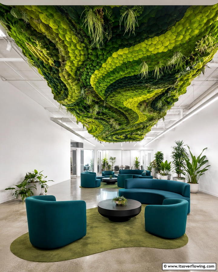 Green Ceiling Murals - 25 Green Ceiling Ideas for a Unique and Bold Statement