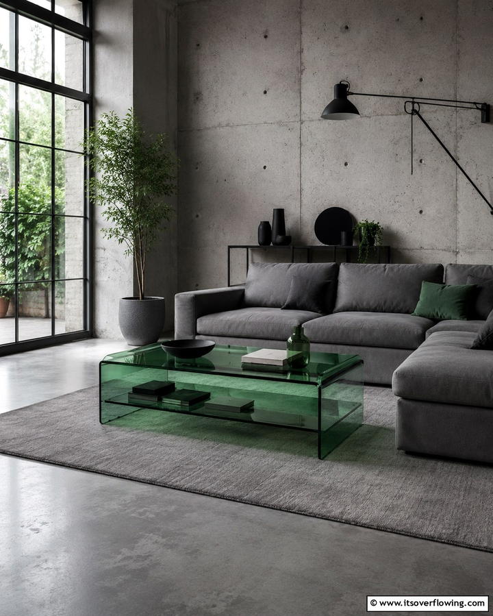 Green Coffee Tables for a Pop of Color - 25 Green Living Room Ideas for a Fresh and Calming Space