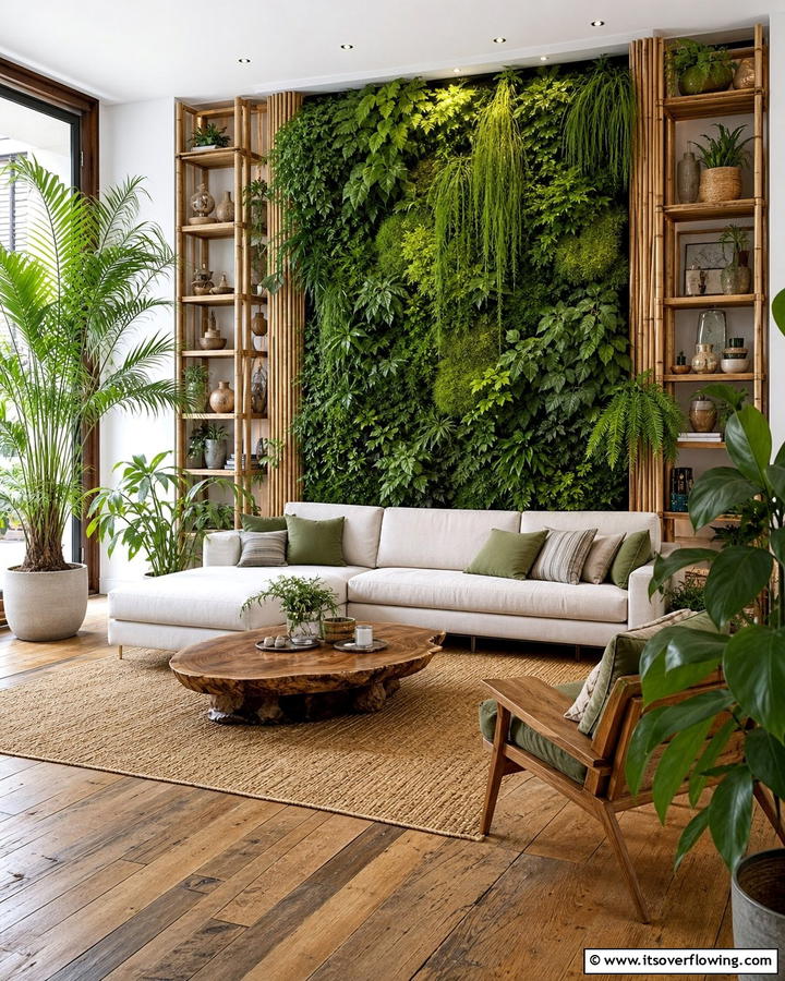 Green Living Integration - 21 Living Room Design Ideas for a Cozy & Chic Atmosphere