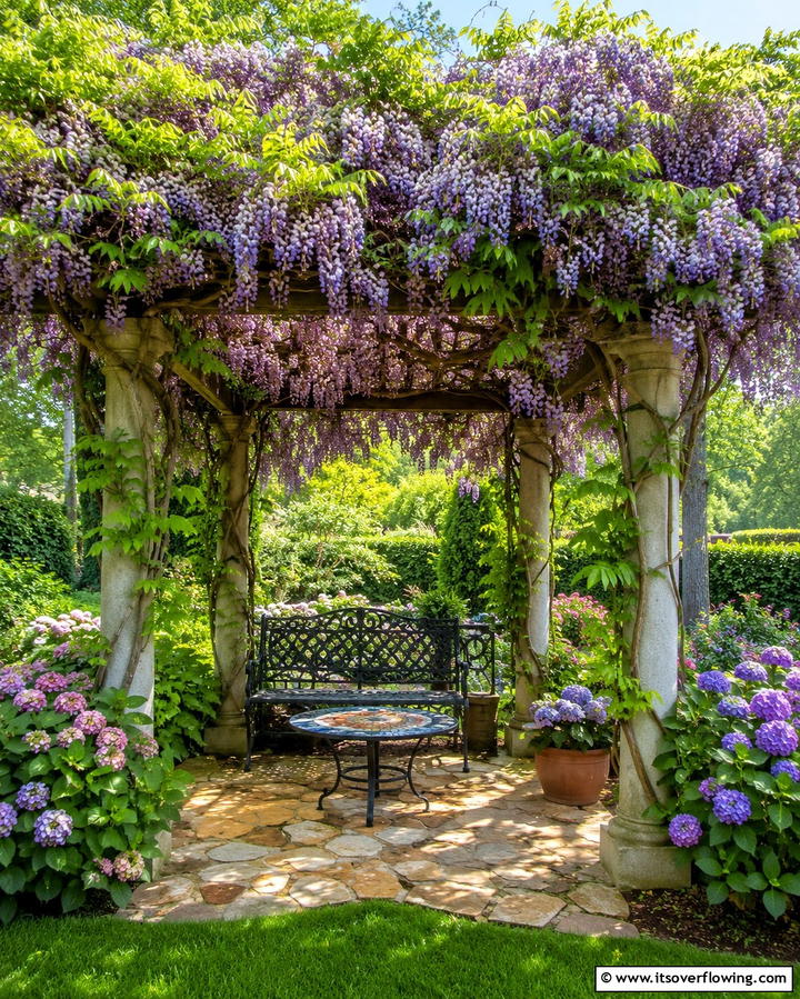 Green Roof with Climbing Plants for Natural Beauty - 25 Pergola Roof Ideas to Enhance Your Outdoor Living Space