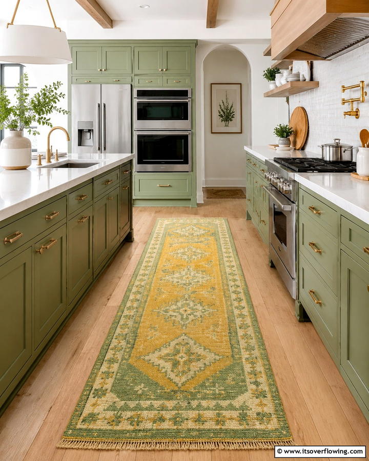 Green and Yellow Kitchen Rugs - 25 Green and Yellow Kitchen Ideas for Freshness
