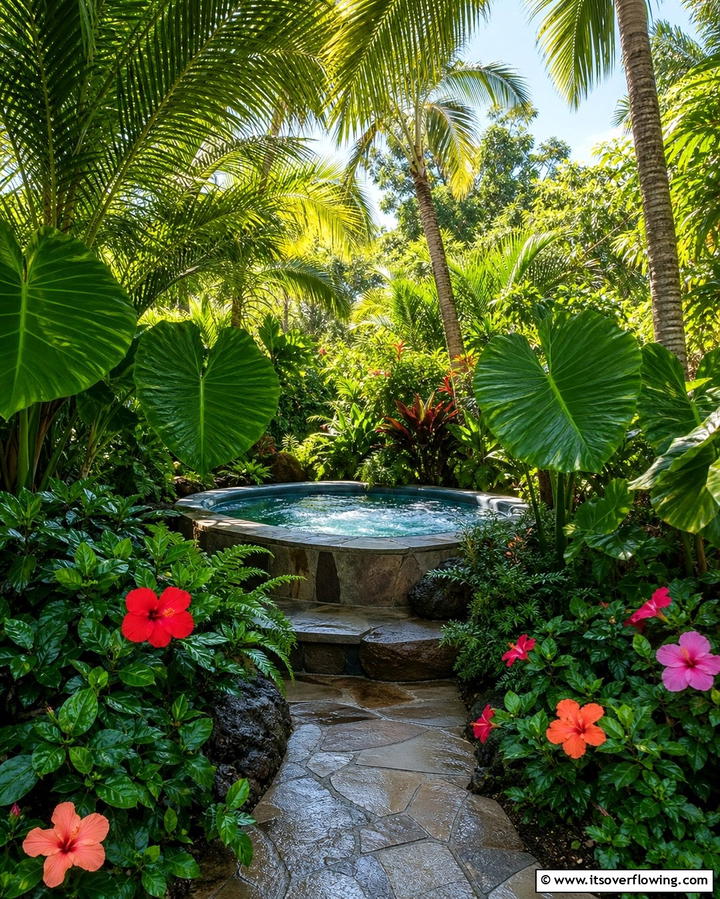 Greenery Integration - 25 Relaxing Hot Tub Decor Ideas for Your Backyard