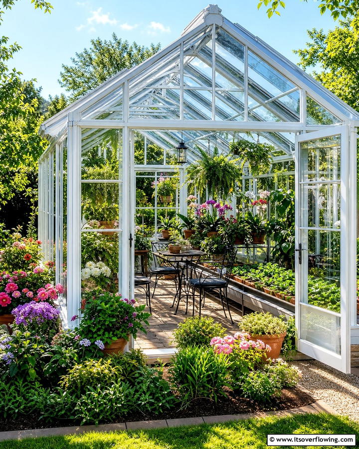 Greenhouse Retreat - 20 Enclosed Garden Ideas to Enhance Your Outdoor Space