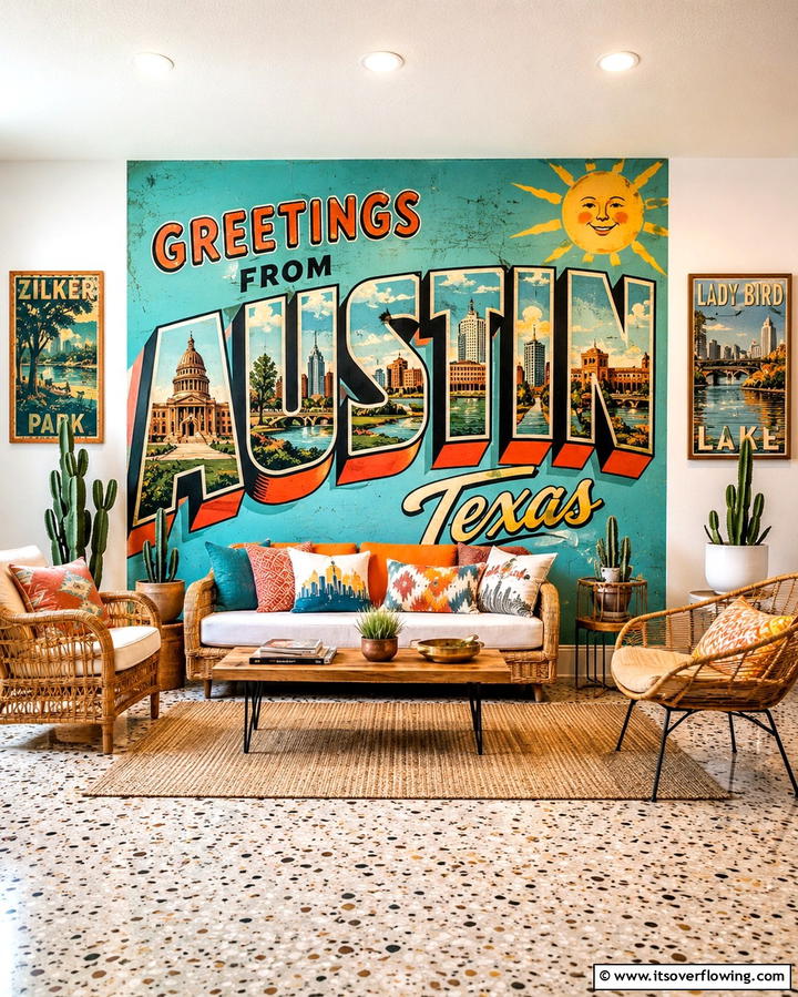 Greetings From Austin Mural Austin - 20 Texas Murals to Add Character to Your Walls