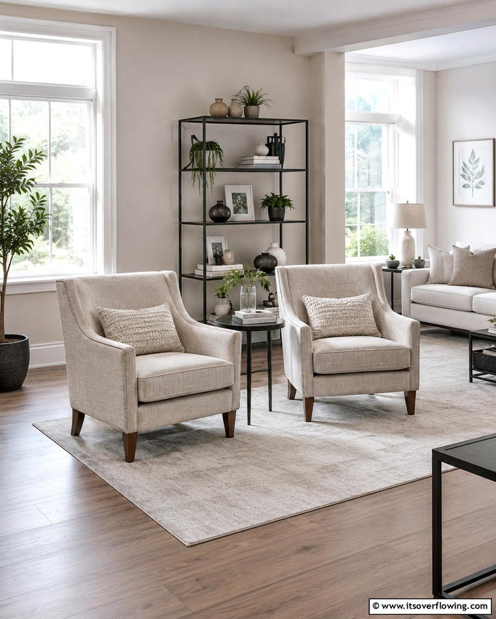 Greige Accent Chairs for Subtle Charm - 25 Greige Interior Design Ideas for a Timeless Home