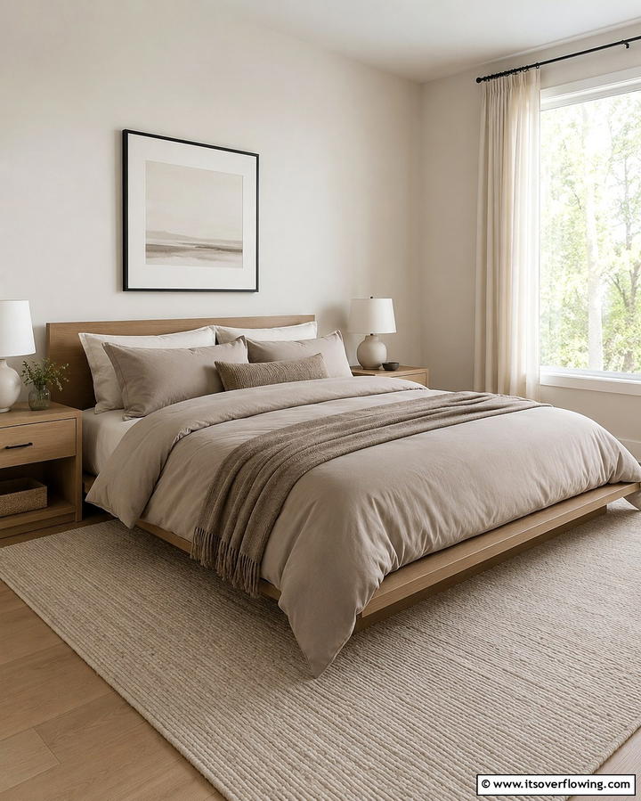 Greige Bedding for a Relaxing Atmosphere - 25 Greige Interior Design Ideas for a Timeless Home