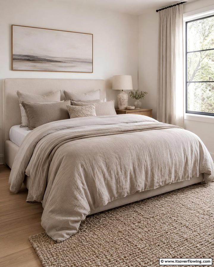 Greige Bedding for a Serene Bedroom - 25 Greige Interior Design Ideas for a Timeless Home