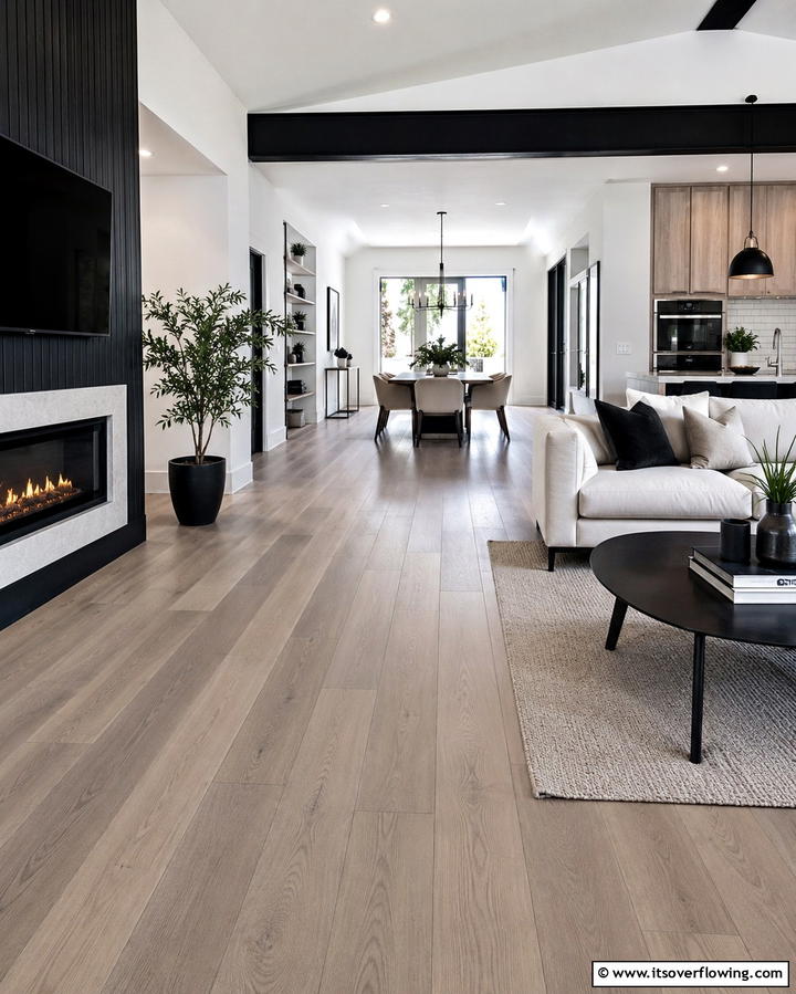 Greige Hardwood Floors for Timeless Elegance - 25 Greige Interior Design Ideas for a Timeless Home