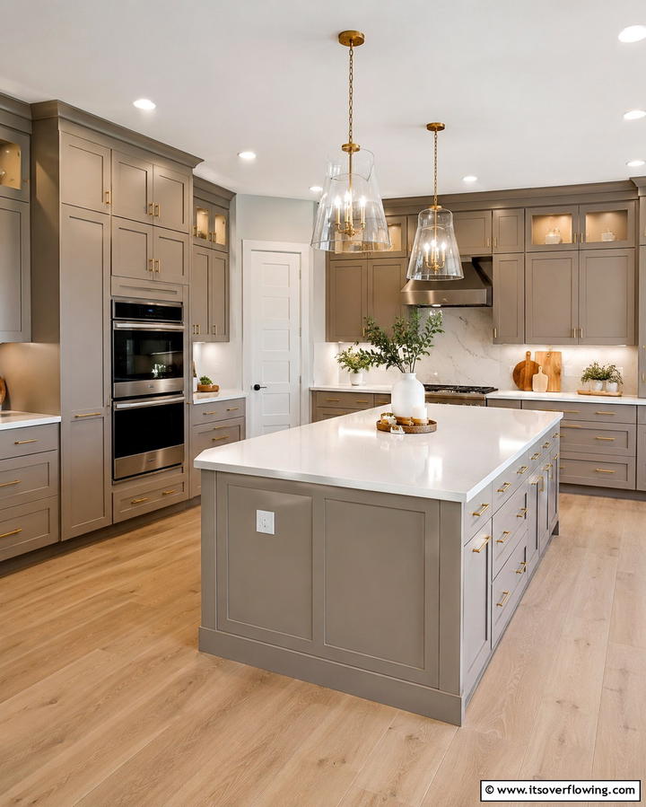 Greige Kitchen Cabinets for Timeless Appeal - 25 Greige Interior Design Ideas for a Timeless Home