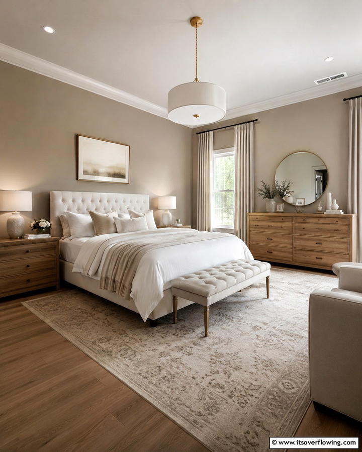 Greige Walls for a Calming Bedroom Oasis - 25 Greige Interior Design Ideas for a Timeless Home