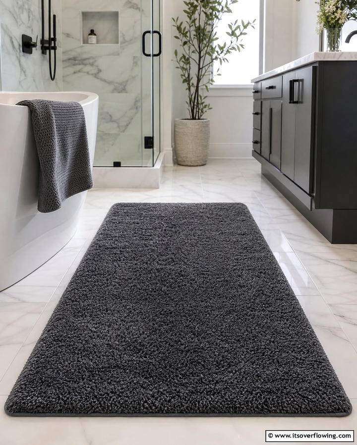 Grey Bathroom Rugs - 25 Grey Bathroom Ideas for a Timeless and Elegant Look