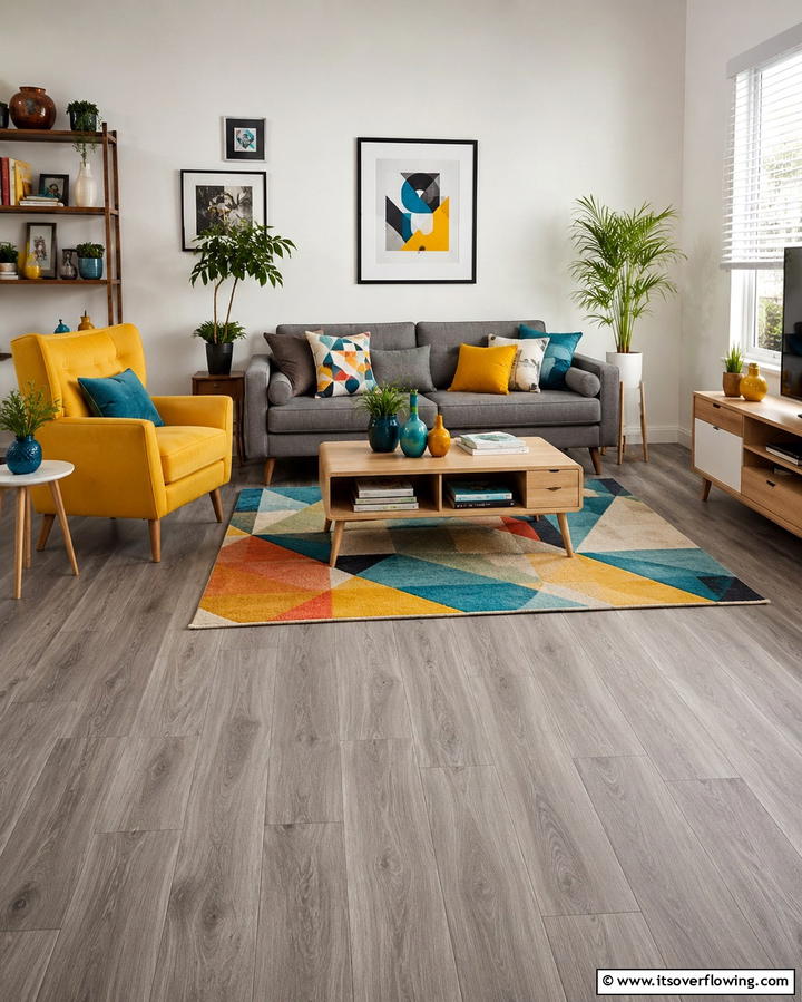 Grey Laminate for Budget Friendly Style - 30 Grey Flooring Living Room Ideas for Modern Elegance