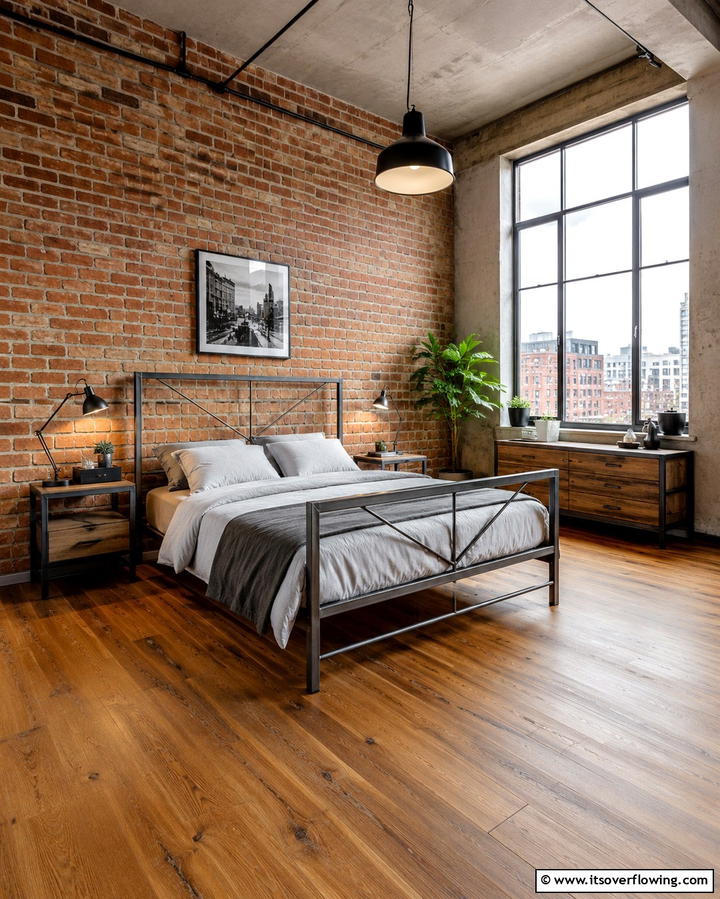 Grey Metal Framework - 25 Elegant Grey Headboard Bedroom Ideas for a Calm Space