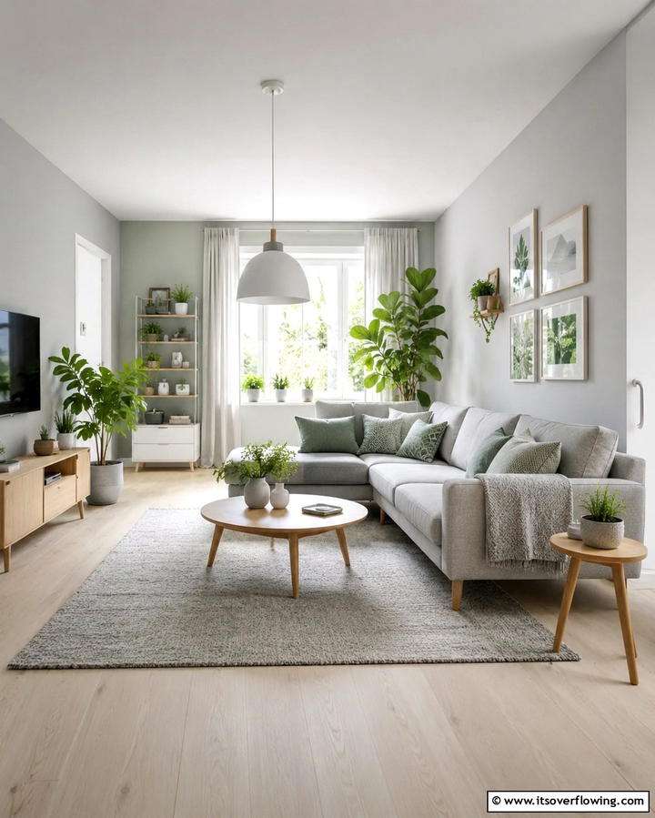 Grey and Green in Scandinavian Design - 25 Green and Grey Living Room Ideas for Modern Homes