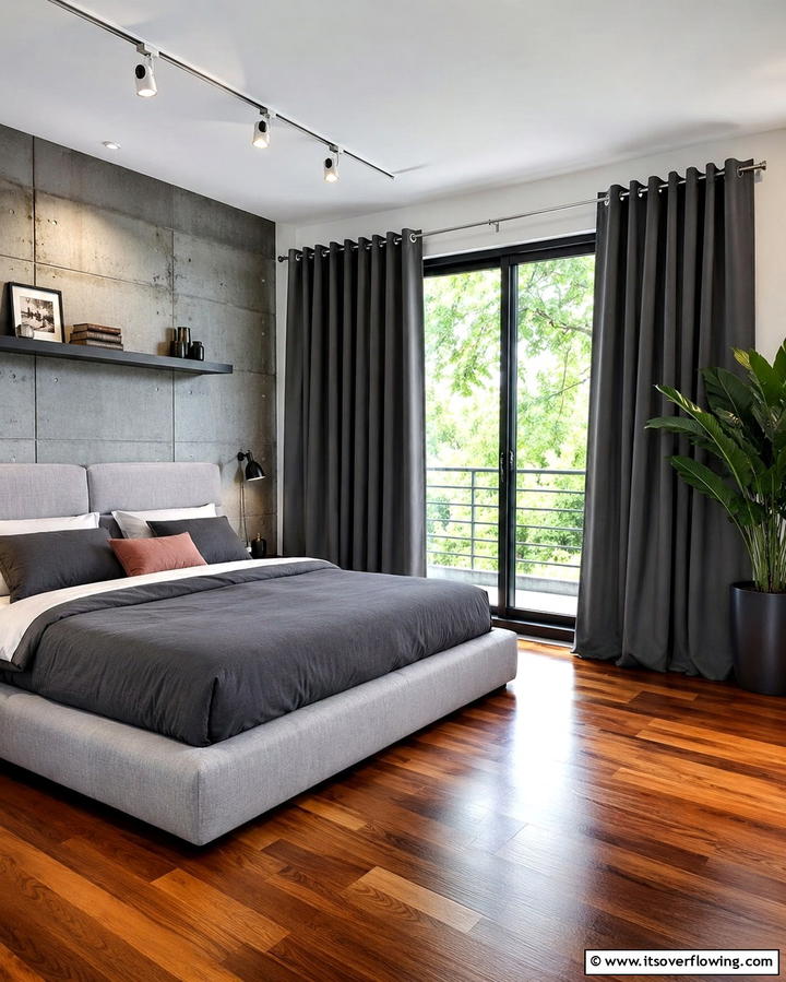 Grommet Curtains for a Sleek Look - 25 Elegant Bedroom Curtain Ideas to Enhance Your Decor