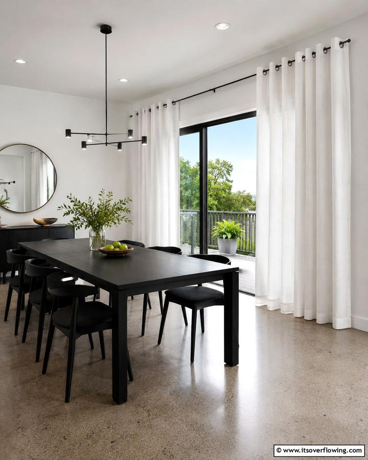 Grommet Style Curtains for a Modern Touch - 25 Sliding Door Curtain Ideas for Privacy and Style