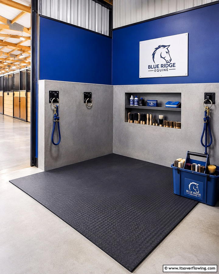 Grooming Station Corner - 30 Functional Tack Room Organization Solutions