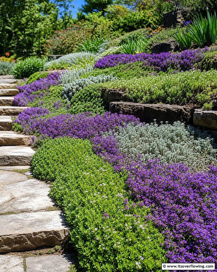 Ground Cover Plants for Erosion Control - 20 Hillside Terraced Garden Ideas for a Stunning Landscape