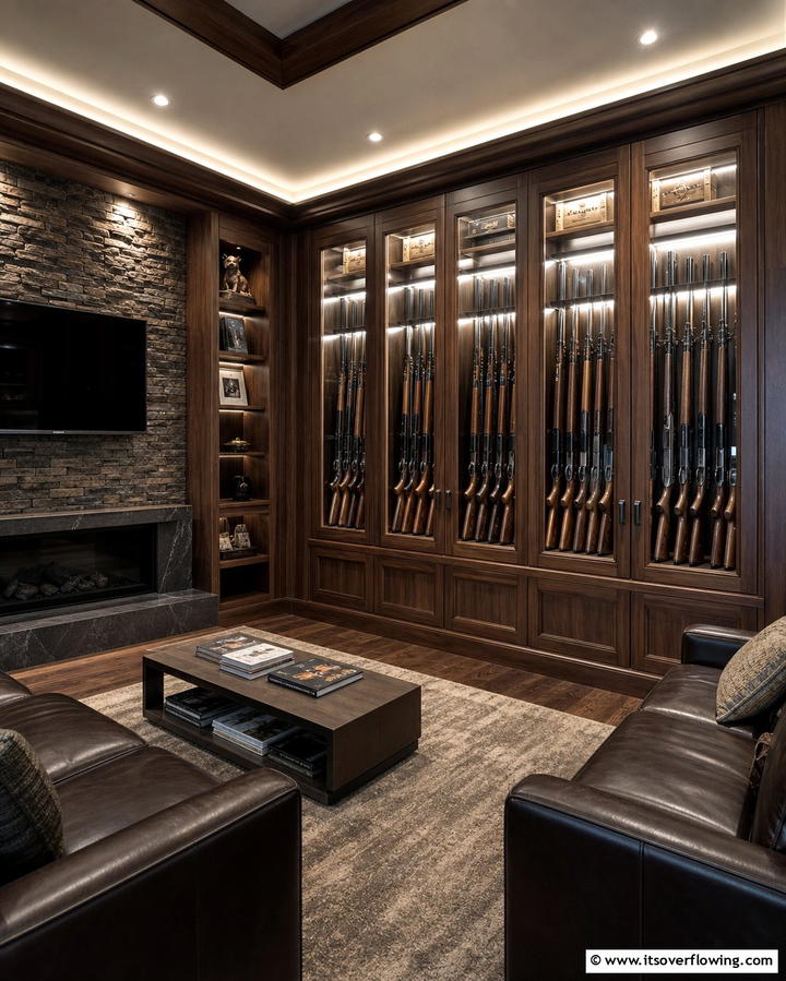 Gun Display Cabinets - 25 Hunting Room Ideas for the Ultimate Sportsman’s Retreat