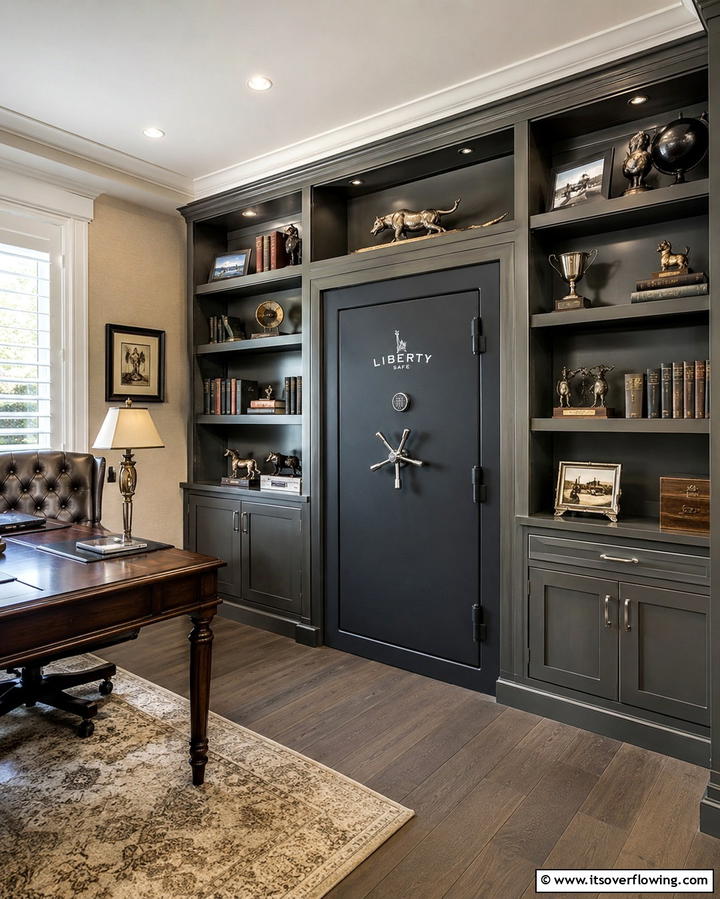 Gun Room with Built in Safe - 25 Gun Room Ideas for Secure and Stylish Storage