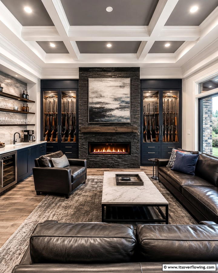 Gun Room with Multi Purpose Design - 25 Gun Room Ideas for Secure and Stylish Storage