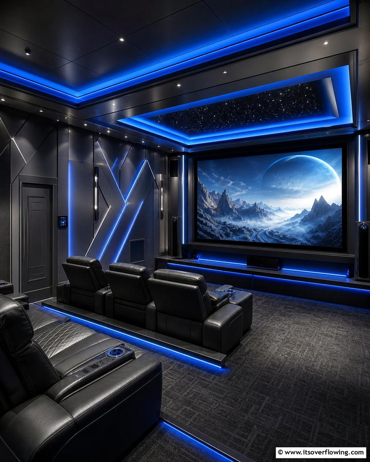 Gunmetal Gray - 30 Home Theater Paint Colors for Immersive Entertainment