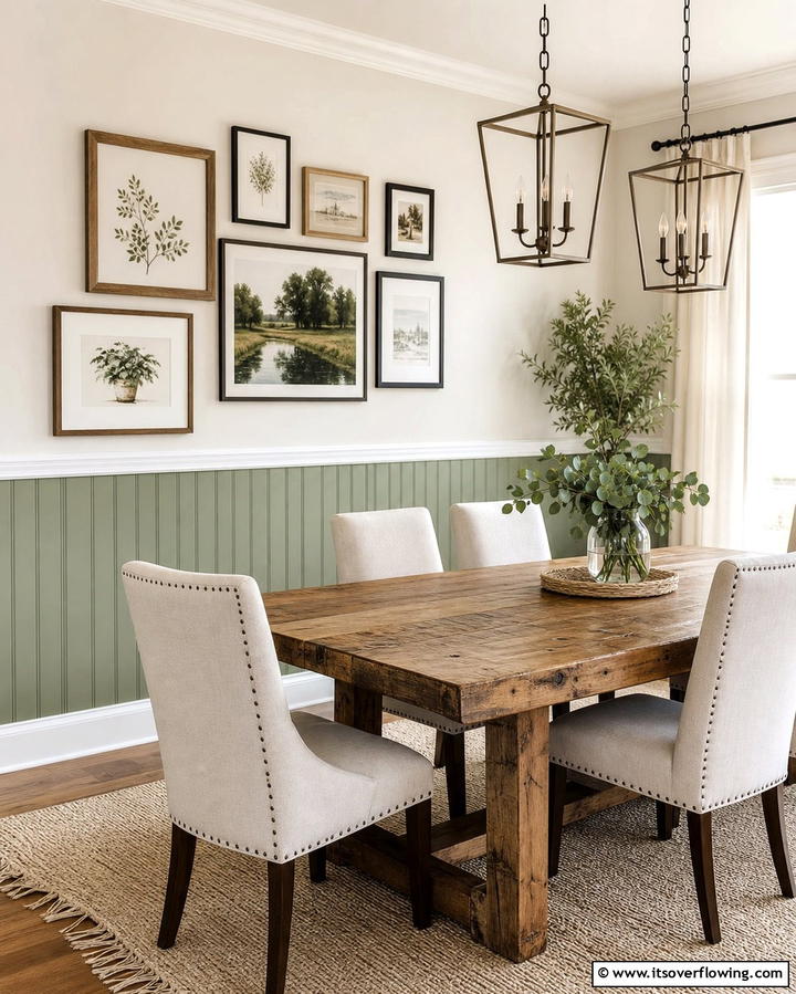 Half Wall Beadboard for a Subtle Accent - 25 Beadboard Wall Ideas for Classic Charm