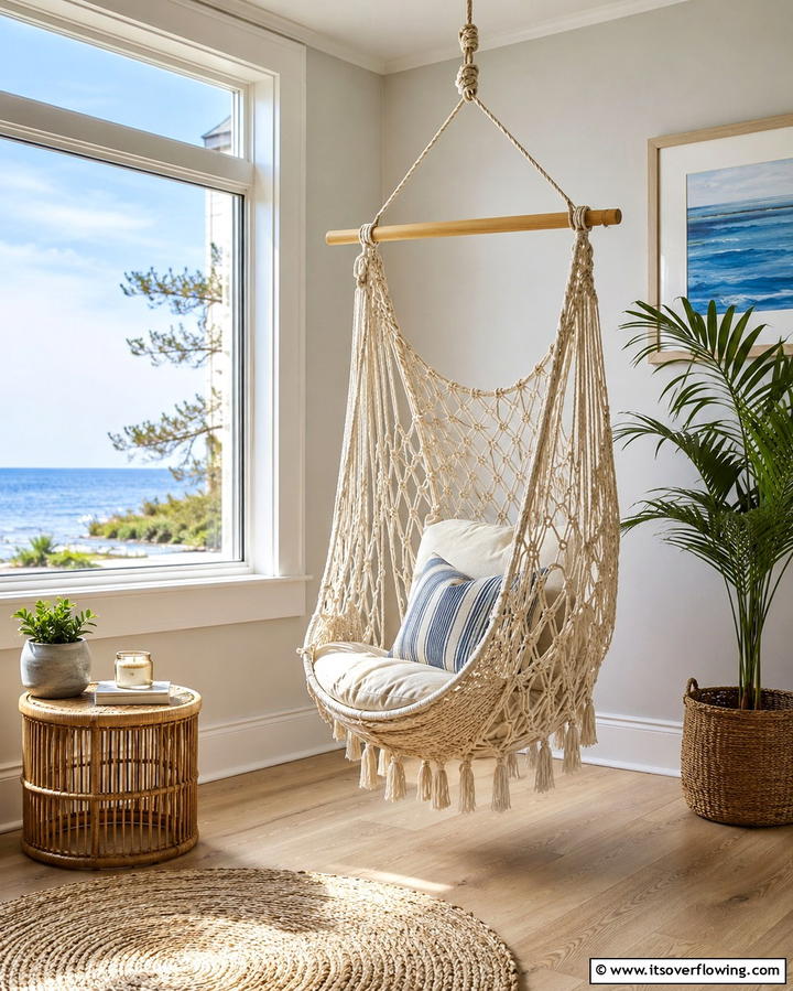Hammock Chairs for Relaxation - 25 Man Cave Seating Ideas for Ultimate Comfort
