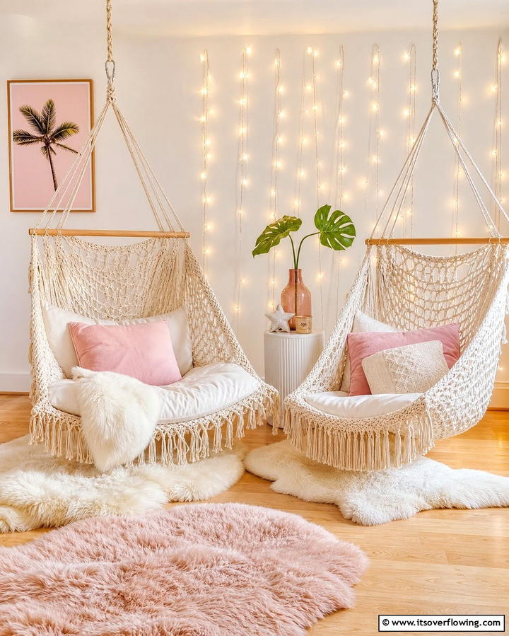 Hammock Chairs for a Unique Twist - 25 Floor Seating Ideas for a Relaxing Living Space