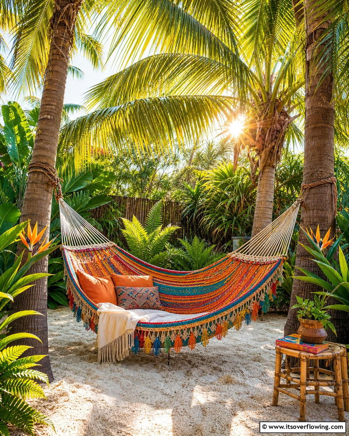 Hammock Lounge - 21 Outdoor Seating Ideas for Comfortable Gatherings
