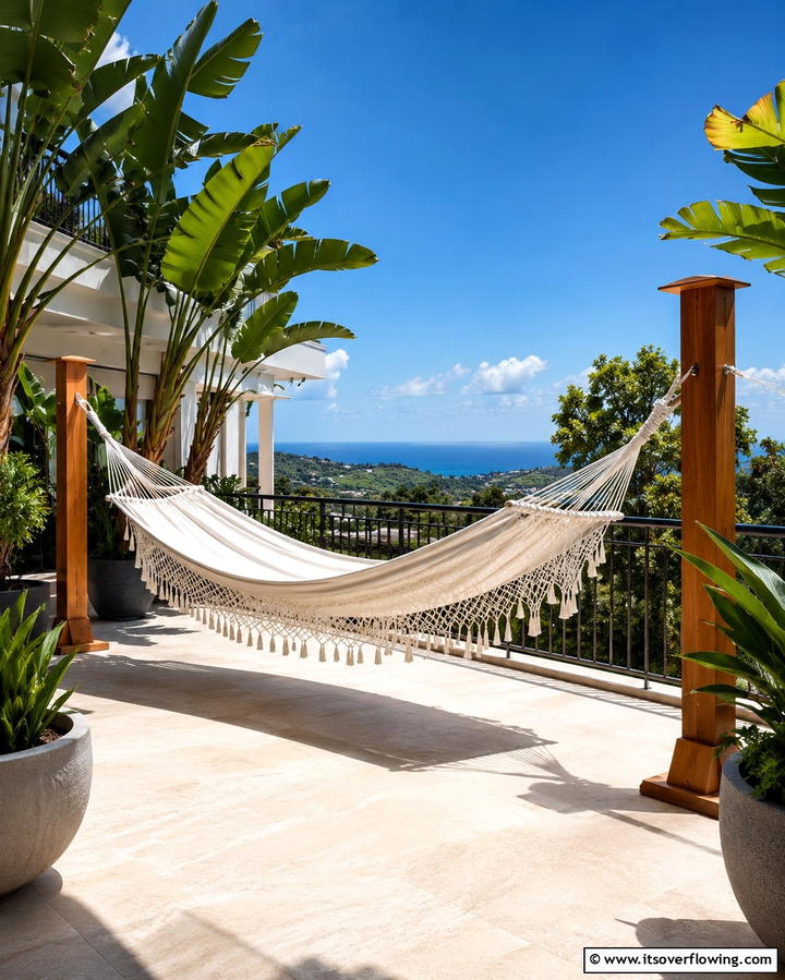 Hammock or Swing Installation - 25 Large Balcony Ideas for Stunning Outdoor Spaces