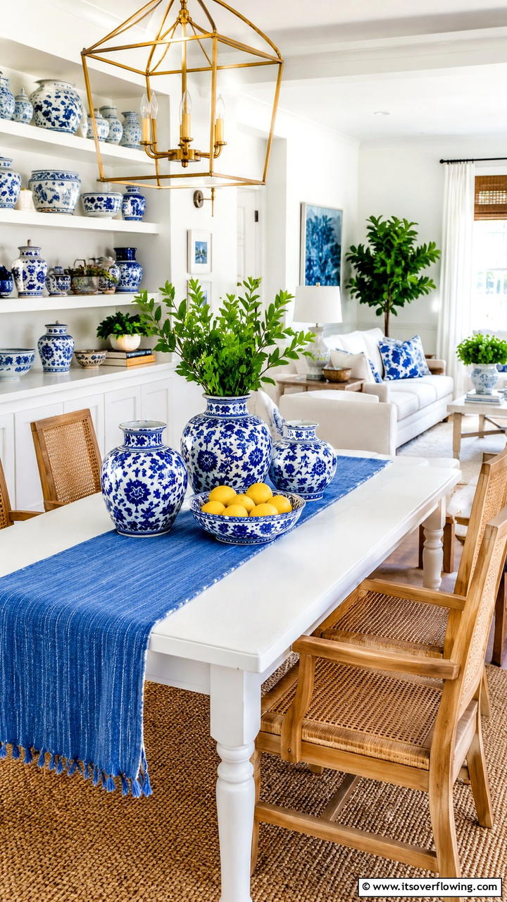 Hand Painted Blue Ceramics - 30 Blue and White Decor Ideas for a Fresh and Serene Home Style