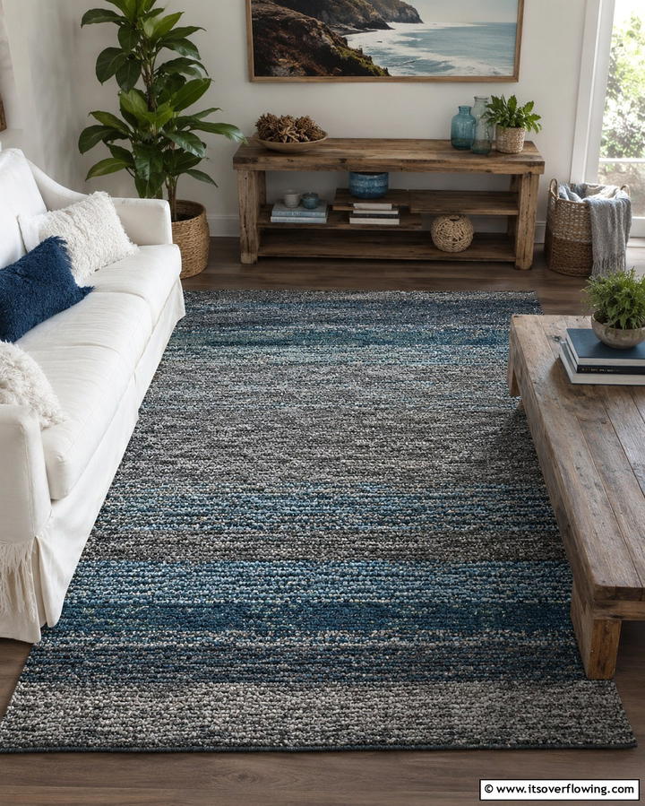Hand Painted Rug - 30 Kitchen Rug Ideas- Stylish and Durable Floor Solutions