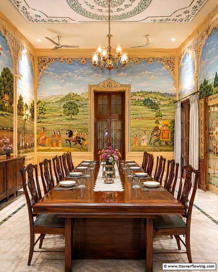 Hand Painted Wall Murals - 30 Mexican Style House Design Ideas for Vibrant Homes
