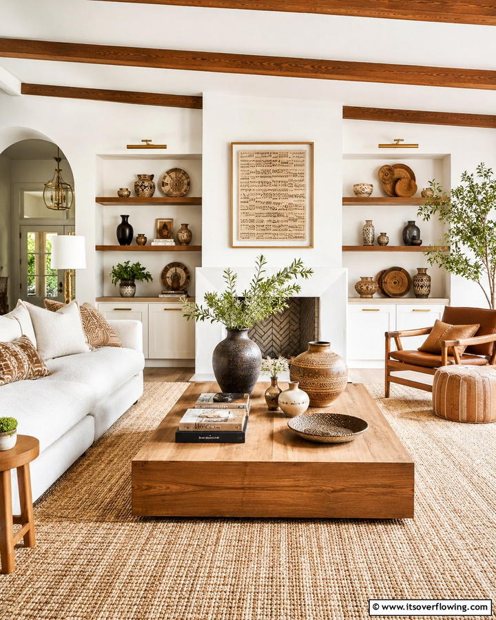 Handcrafted Accessories - 30 Glam Living Room Ideas for Luxurious Comfort