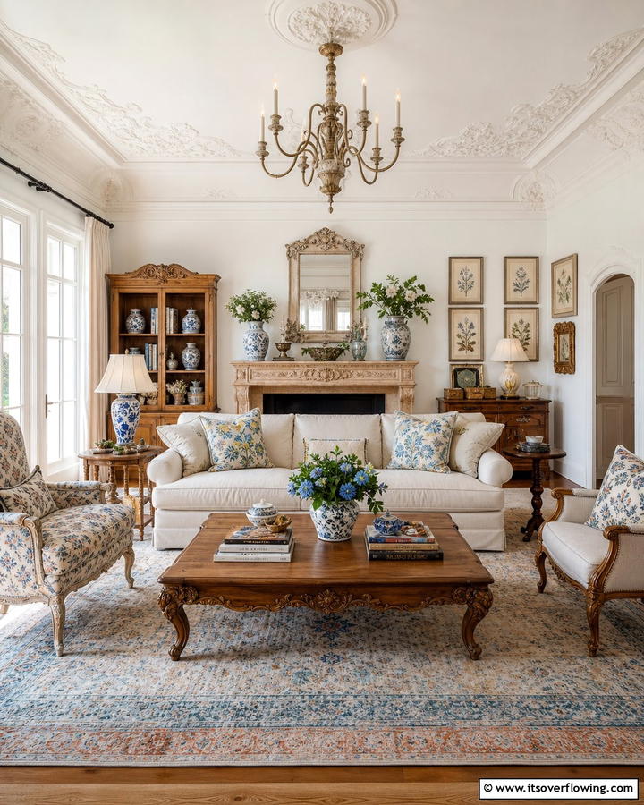 Handcrafted Details - 21 French Country Living Room Ideas for Rustic Elegance
