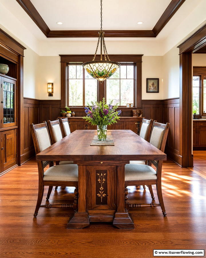 Handcrafted Dining Tables for Personal Touch - 20 Craftsman Dining Room Ideas for a Timeless Look
