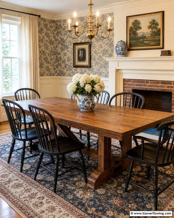 Handcrafted Dining Tables - 25 Colonial Dining Room Ideas for Timeless Style