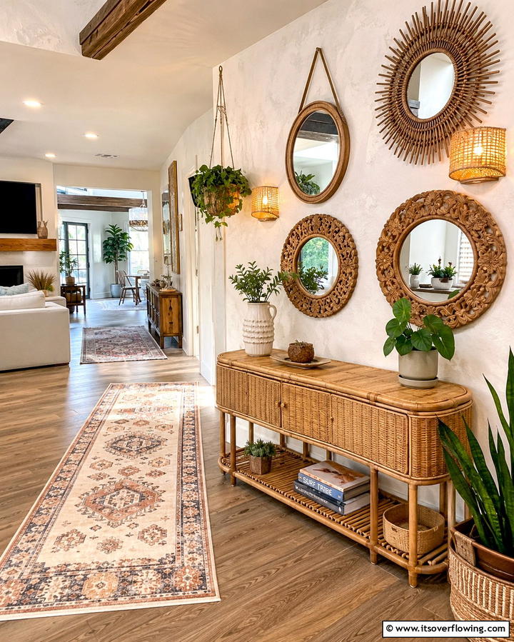 Handcrafted Mirror Designs - 30 Eclectic Boho Decor Ideas for a Free-Spirited Home Vibe