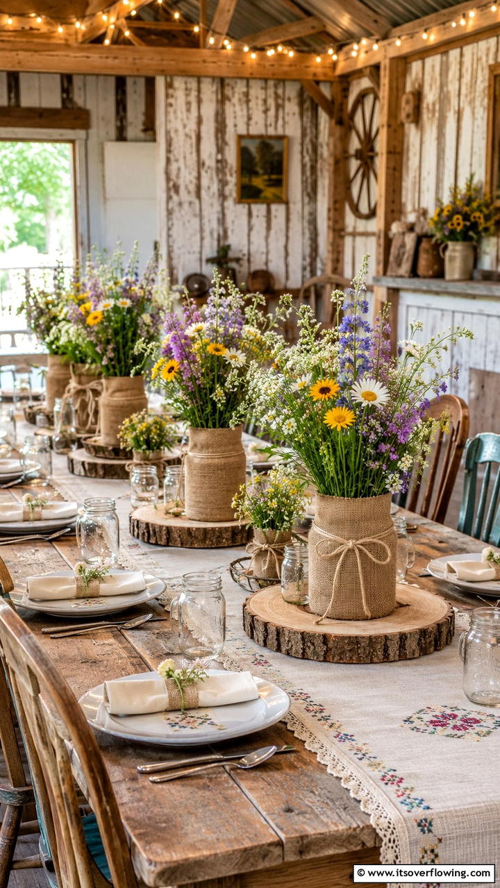 Handcrafted Rustic Charm - 21 Stunning Wedding Centerpiece Ideas for Table Decor