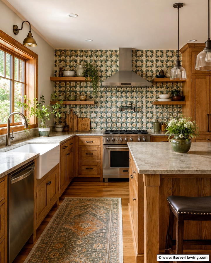 Handcrafted Tile Backsplashes - 25 Craftsman Kitchen Ideas for a Classic and Timeless Design