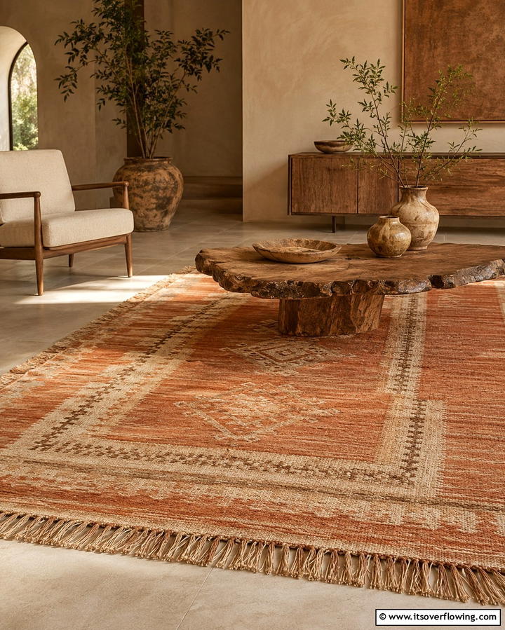 Handwoven Artisan Rugs - 30 Living Room Rug Ideas to Define Your Space Stylishly