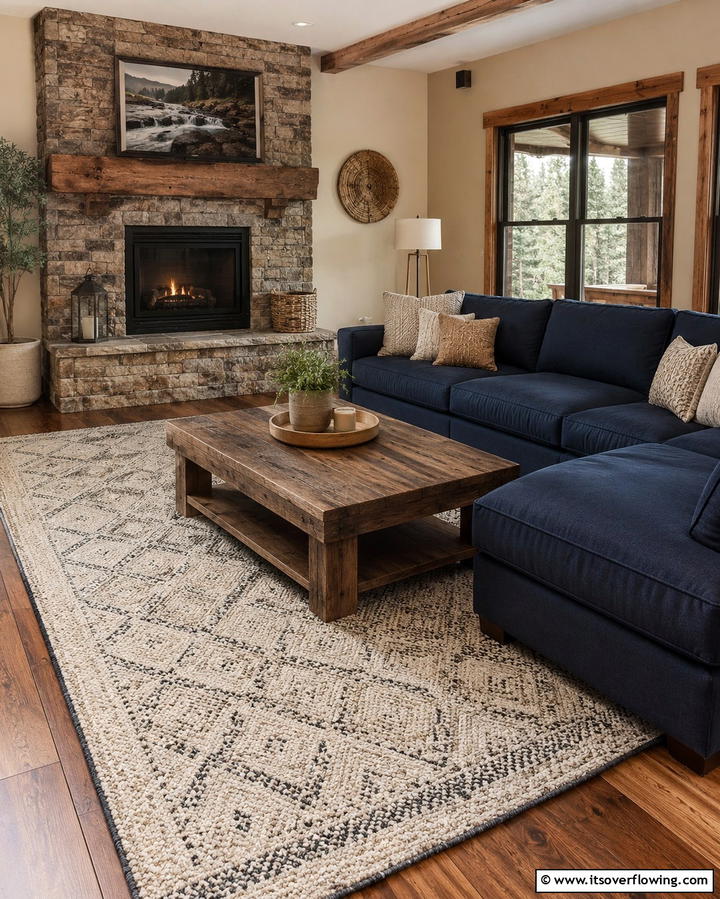 Handwoven Wool Rugs for Classic Durability - 30 Living Room Rug Ideas to Define Your Space Stylishly