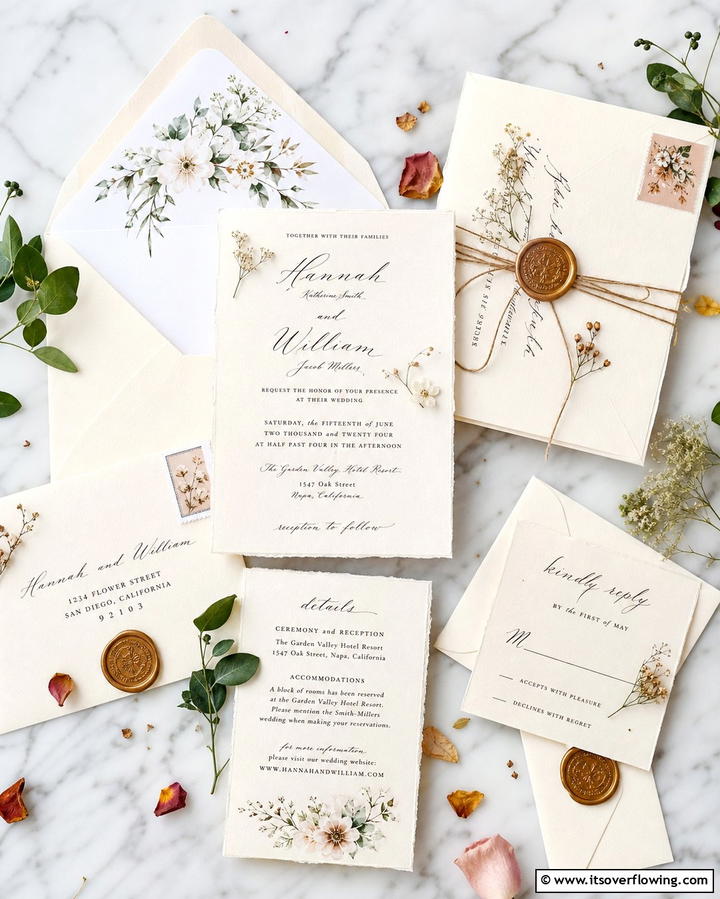 Handwritten Invitations - 25 Casual Wedding Ideas for a Relaxed and Intimate Celebration