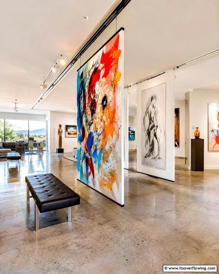 Hanging Art Panels for Personal Expression - 25 Room Divider Ideas to Maximize Your Living Space