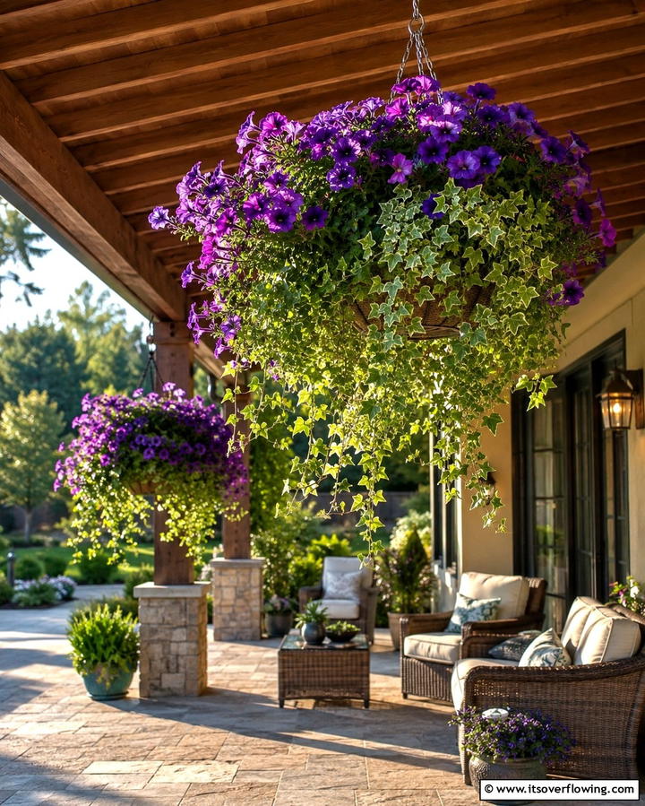 Hanging Basket Arrangements - 25 Potted Plant Arrangement Ideas for Stylish Decor